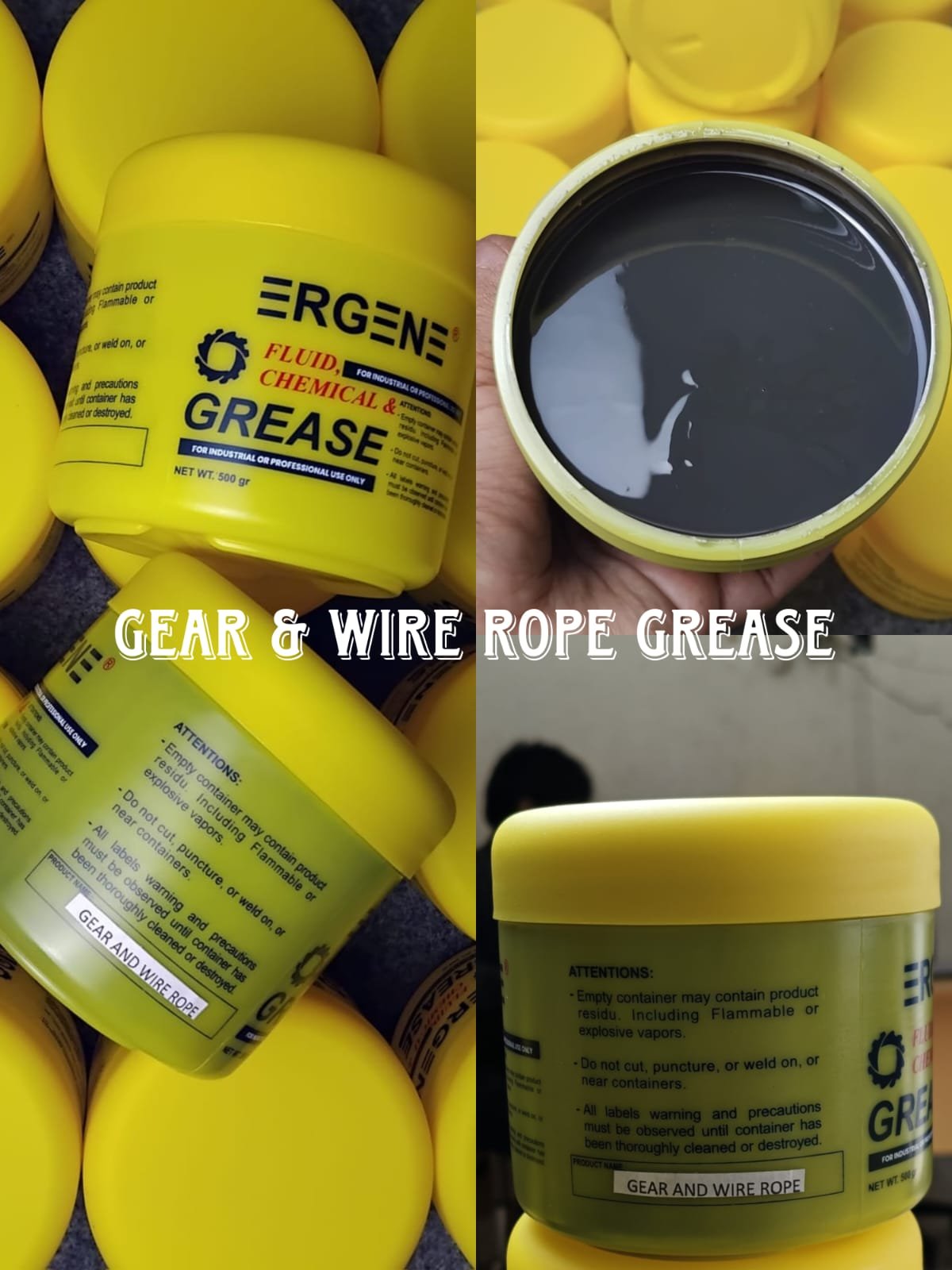 Gear & Wire Rope Grease 500 Gram – Pelumas Rantai & Kabel Baja