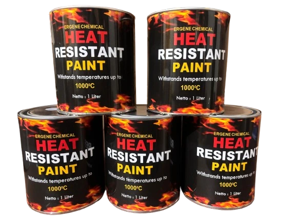 Cat Tahan Panas Ergene 1000°C 1 Liter – Heat Resistant Paint